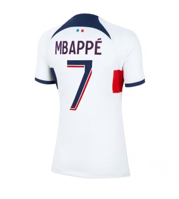 Paris Saint-Germain Kylian Mbappe #7 Udebanetrøje Dame 2023-24 Kort ærmer
